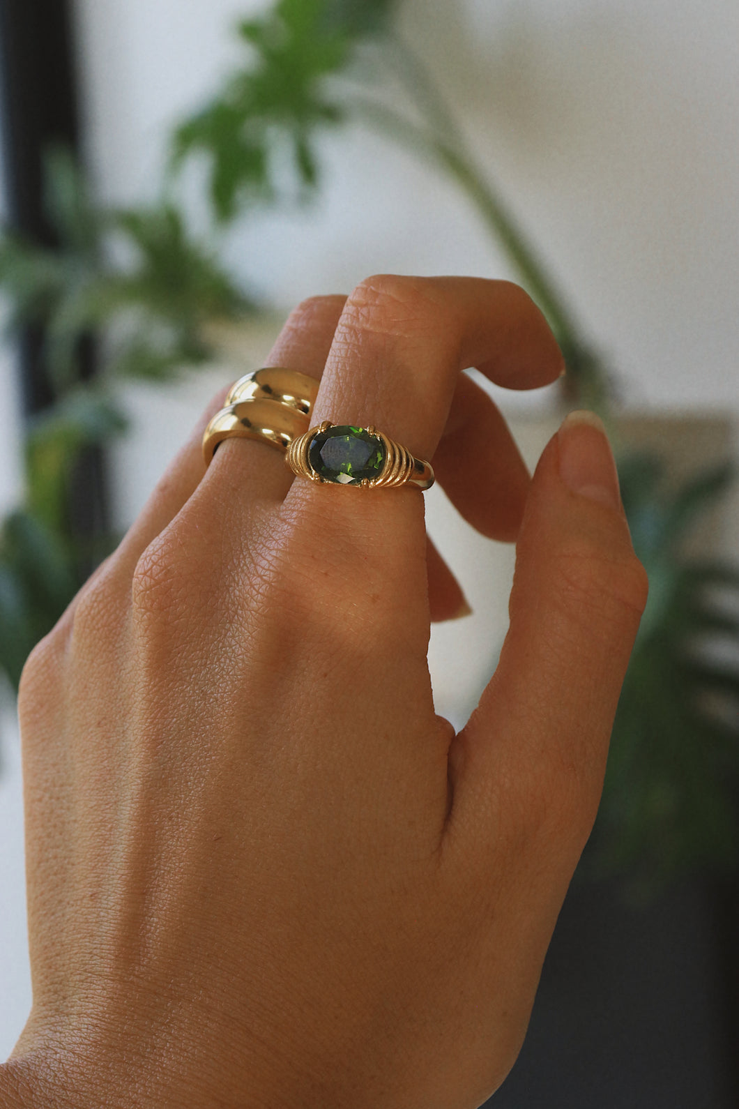Amina Ring - Green