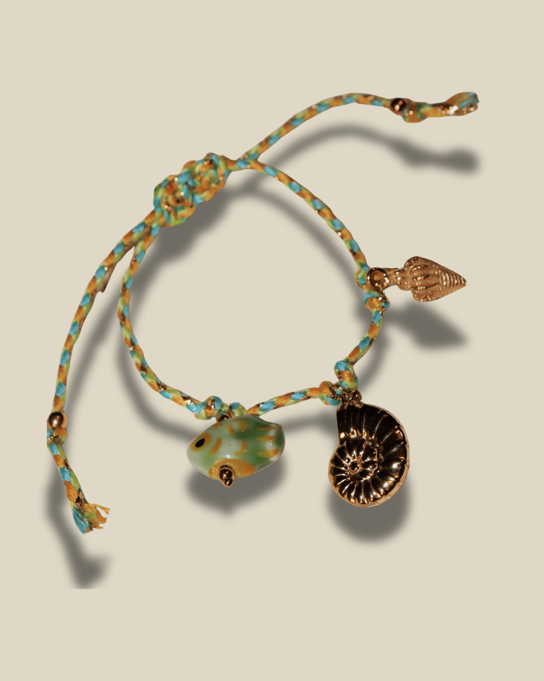 Beachy Charm Bracelet (GREEN)