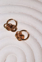 Hoop charm huggies