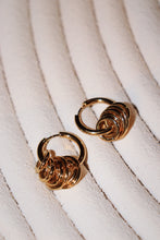 Hoop charm huggies