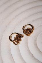 Hoop charm huggies