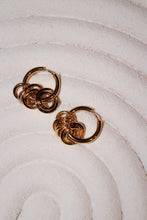 Hoop charm huggies