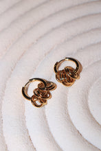 Hoop charm huggies