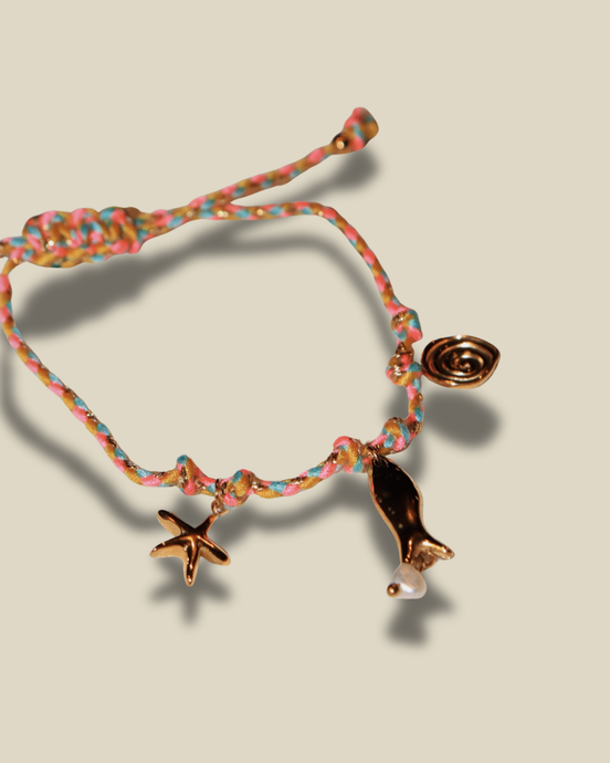Beachy Charm Bracelet (PINK)