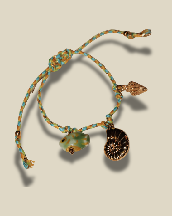 Beachy Charm Bracelet (GREEN)