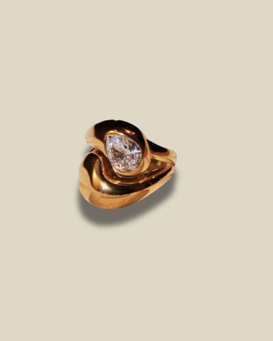 Double Chubby stone ring