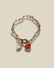 Heart charm bracelet